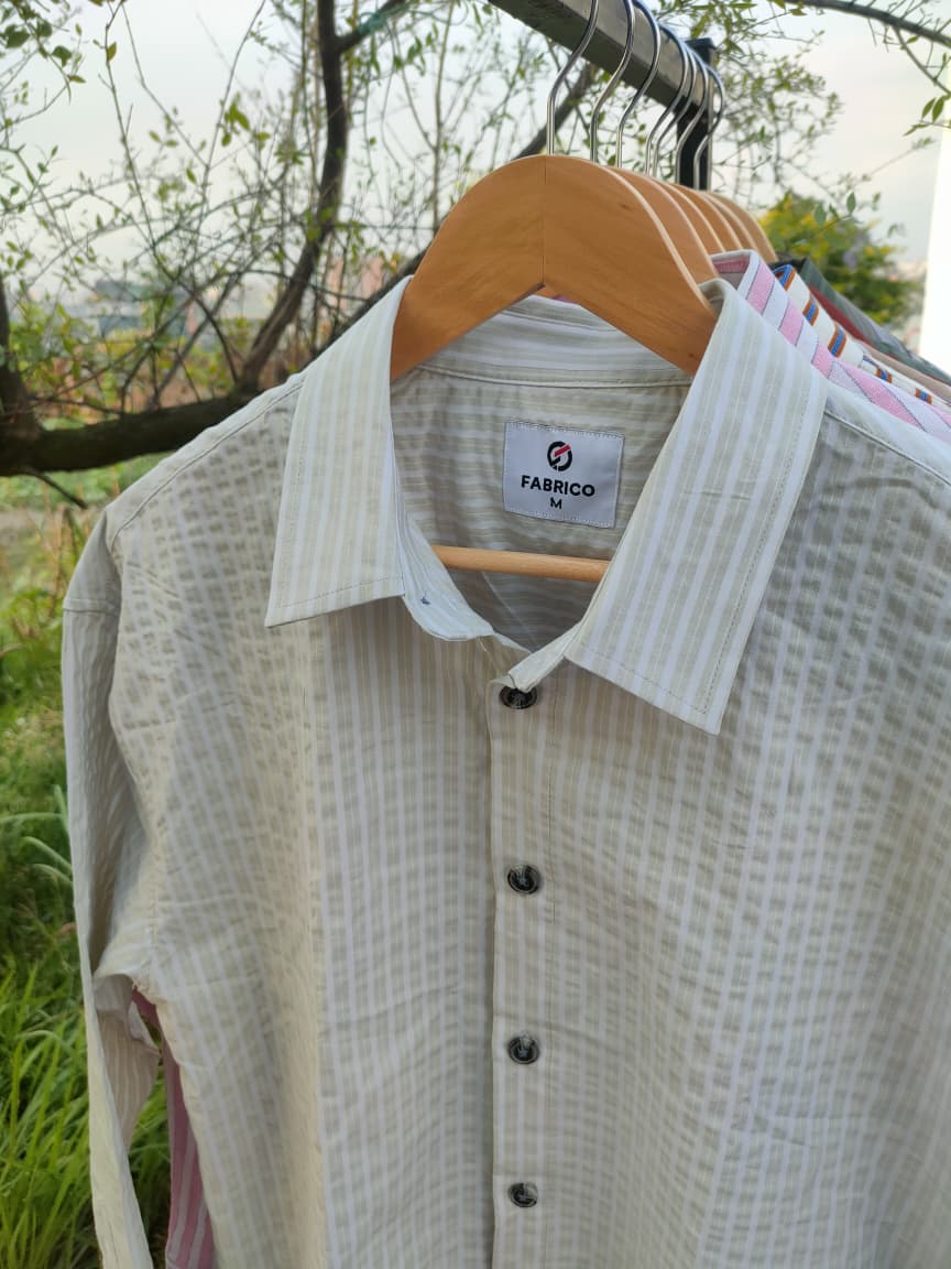 Premium Textured Urban Boxy Shirt β Off White