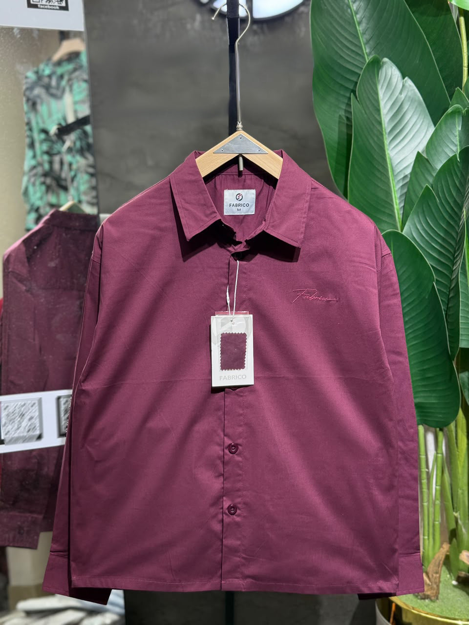 Premium Boxy Shirt β Wine Maroon
