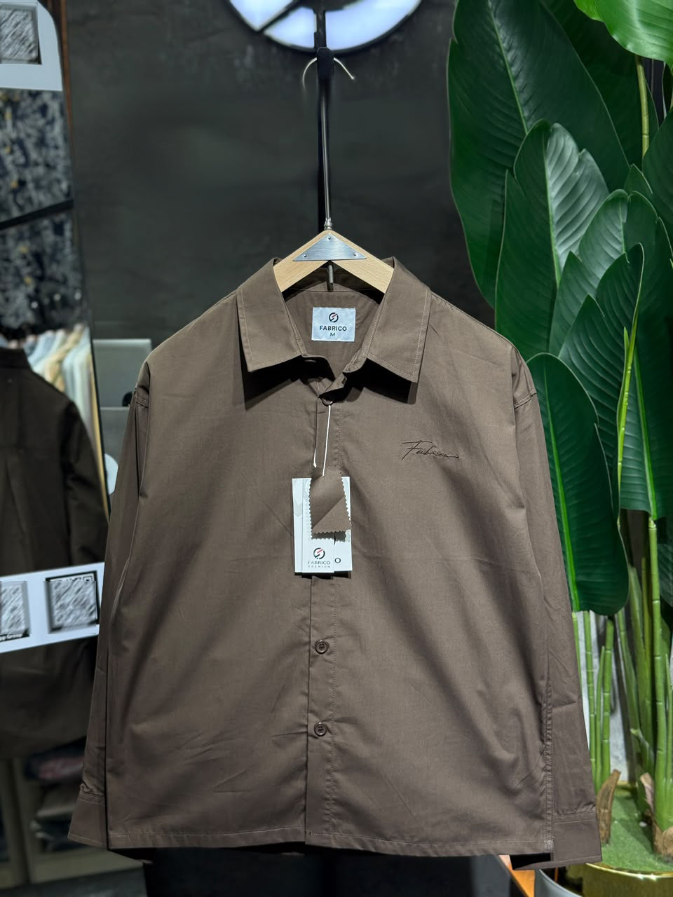 Premium Boxy Shirt β Chocolate Brown