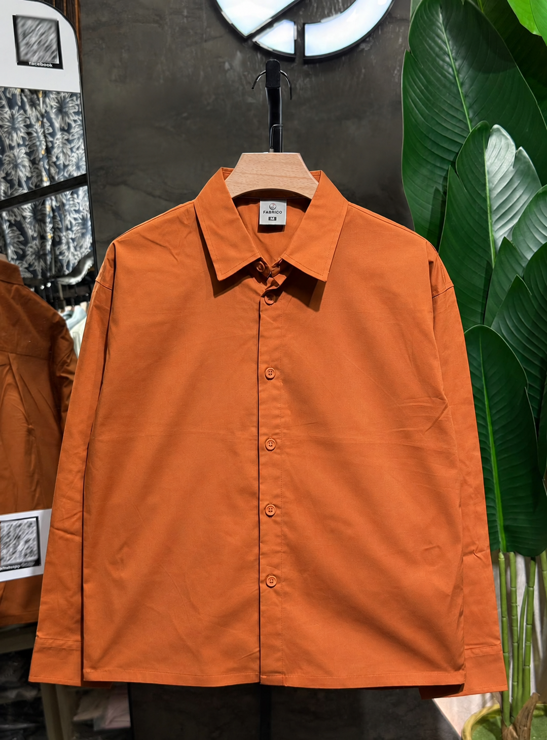 Premium Boxy Shirt – Burnt Orange