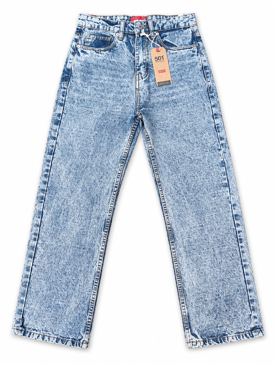 Mid Blue Semi baggy Denim