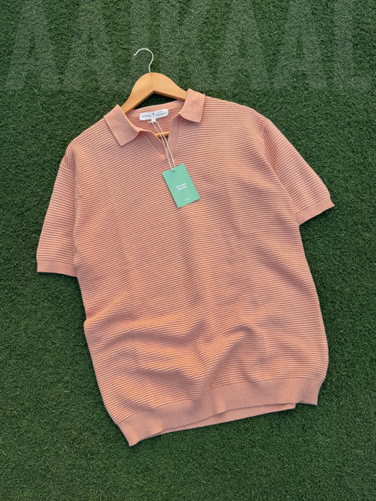 Peach Signature Knitted Polo (Copy)