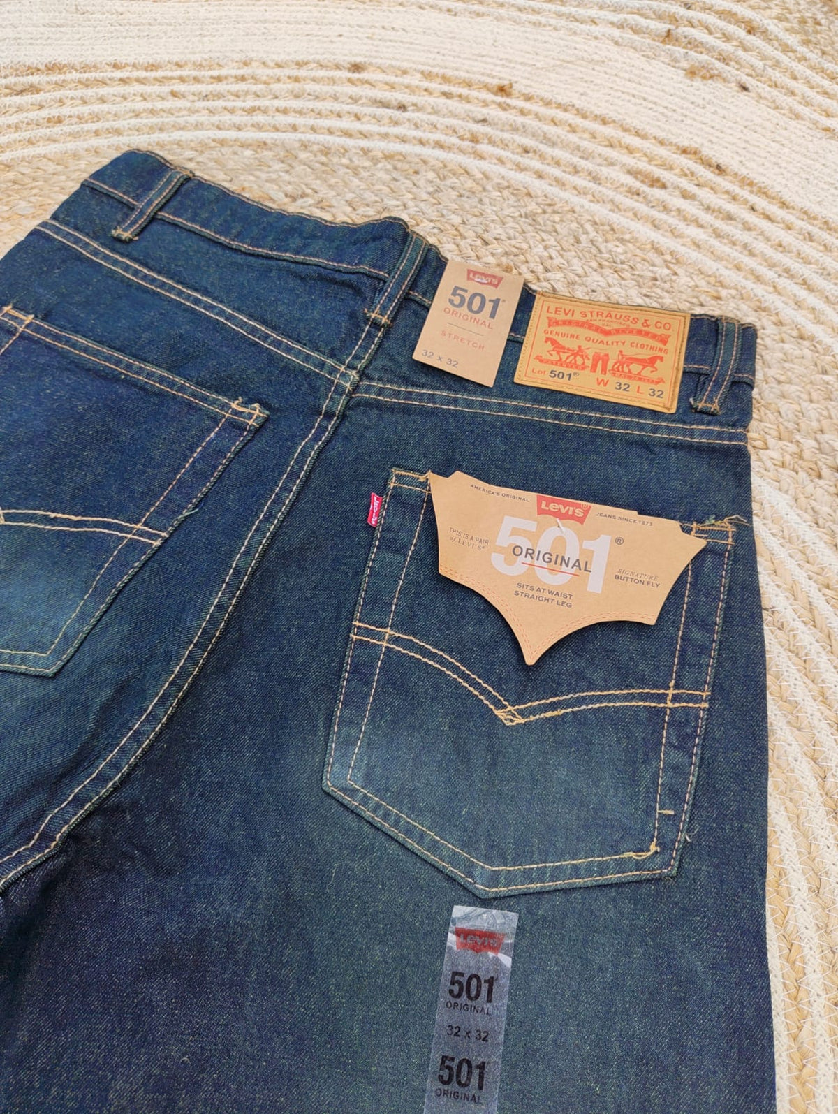 Vintage Grey Green Semi Baggy Denim Pant